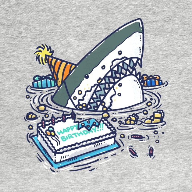 Sheet Cake Destruction Shark by nickv47